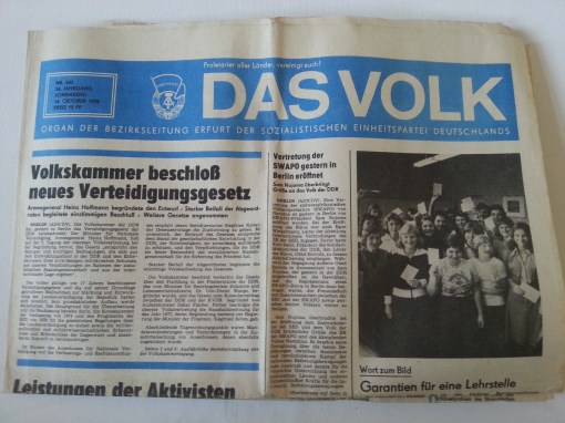 Tageszeitung Das Volk