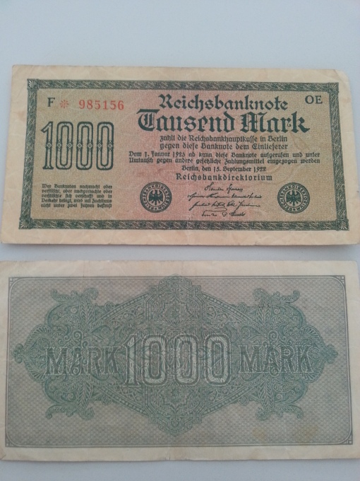 Inflation 1Tsd 19220915