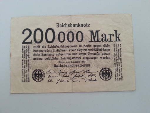 Inflation 200Tsd 19230809