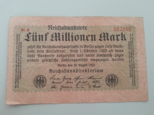 Inflation 5Mio 19230820