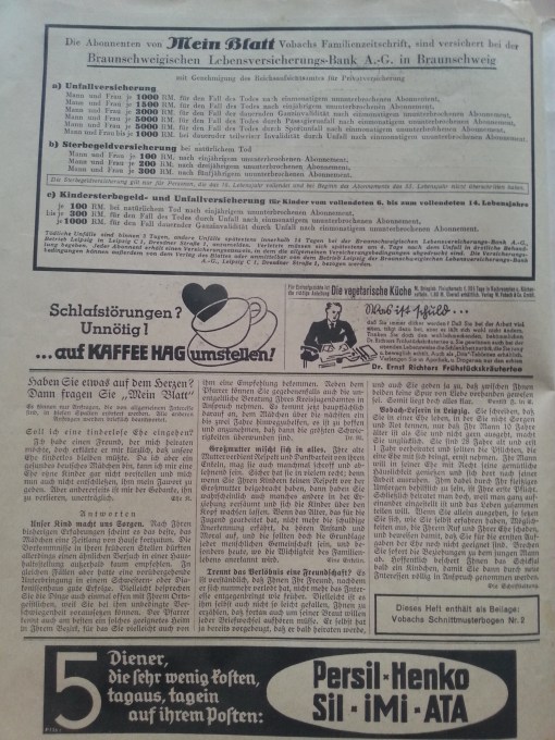 Zeitschrift Mein Blatt