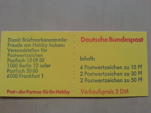 Markenheftchen Testmarken