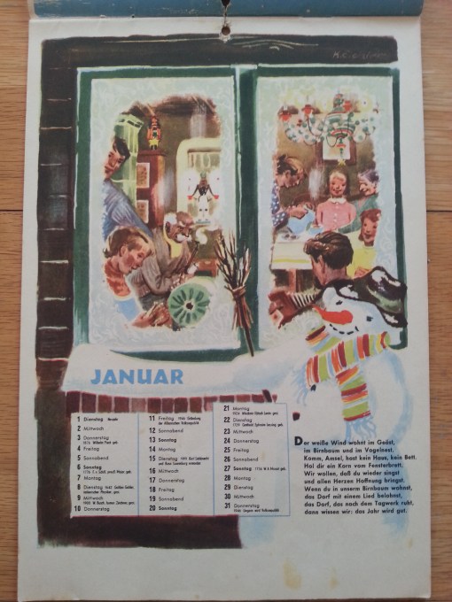 FröSi Kalender 1956