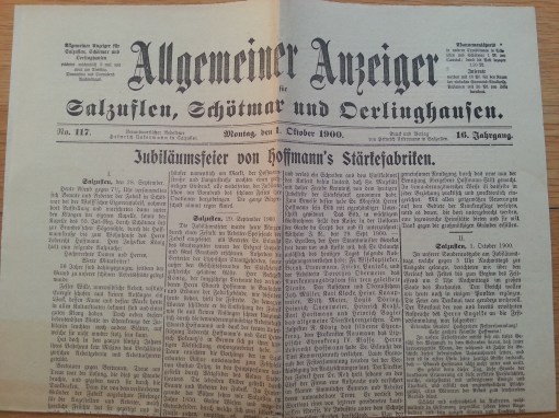 Hoffmann's Stärke 50-Jahr Feier 1900