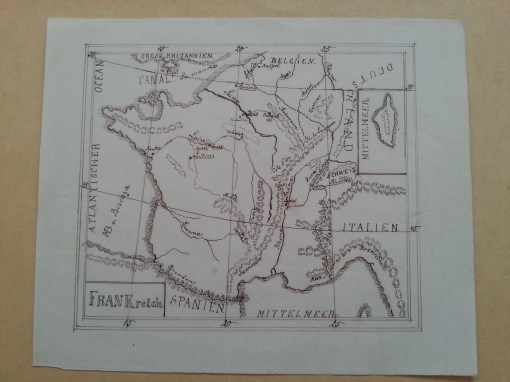 gezeichnete Landkarten