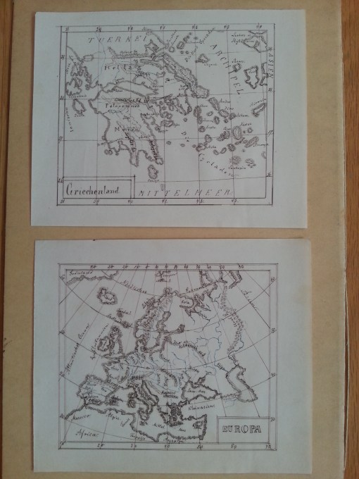 gezeichnete Landkarten