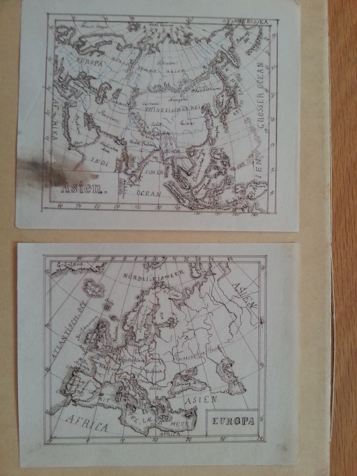 gezeichnete Landkarten