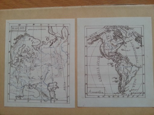 gezeichnete Landkarten