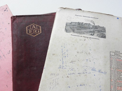 Löschblätter AEG 1913