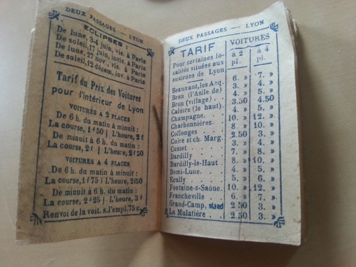 Mini-Kalender Aux Deux Passages 1909