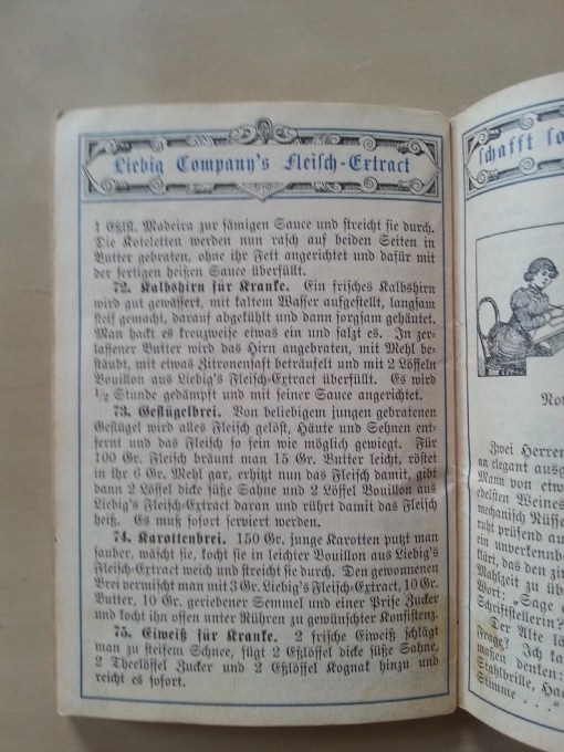 Liebig Haushaltungs-Kalender 1895