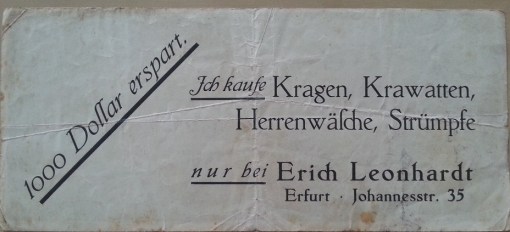 Werbung Herrenladen 1000 Dollar