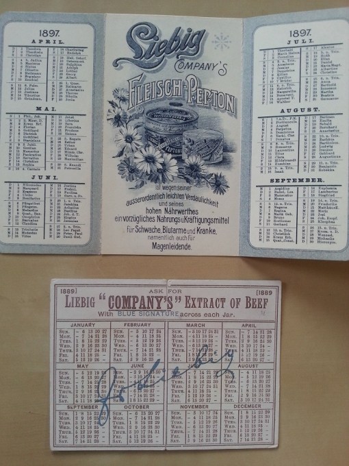 Liebig Kalender 1897 1889