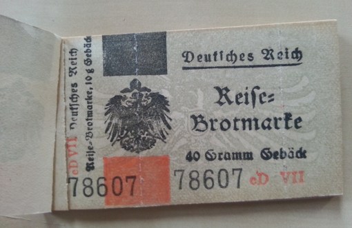 Reisebrotmarke 1917