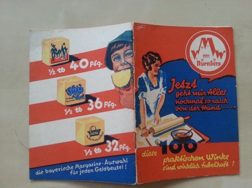 Werbung Heft die frische Resi Margarine