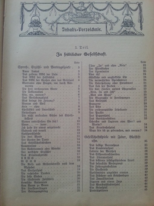 Das große Spielebuch um 1920