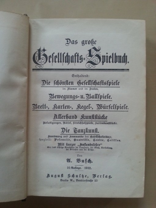Das große Spielebuch 1912