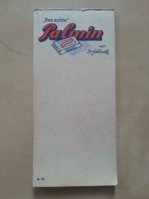 Notizblock Palmin