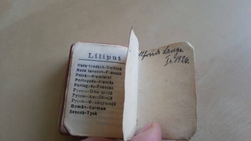 Mini Wörterbuch Englisch 1926