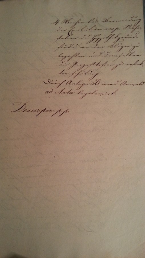 von Damm Klage gegen Witwe Rohde 1829-1833