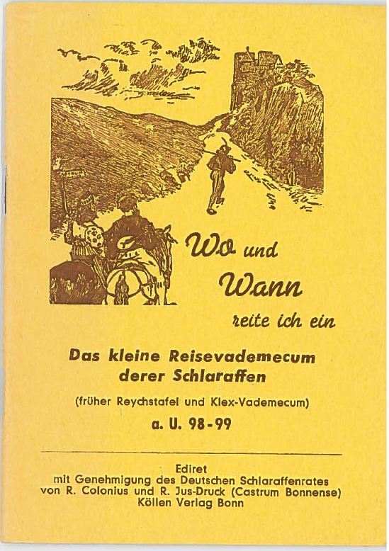 Das kleine Reisevademecum derer Schlaraffen - a.U. 98-99