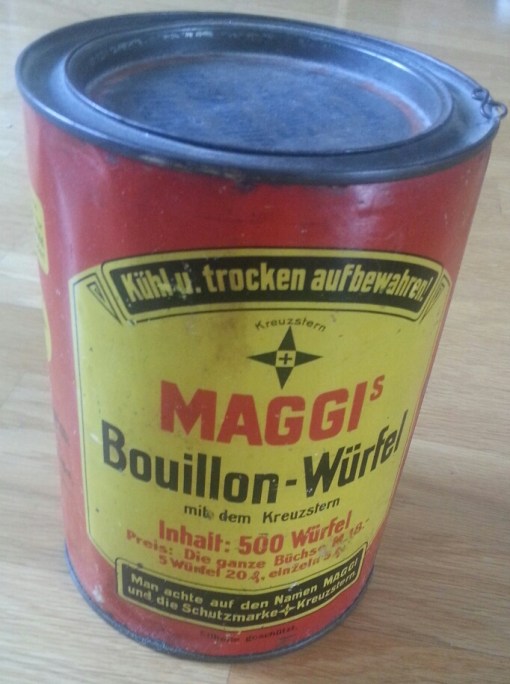 Blechdose Maggi Bouillonwürfel