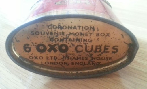 Blechdose Spardose Liebig Lemco Krönung King George VI