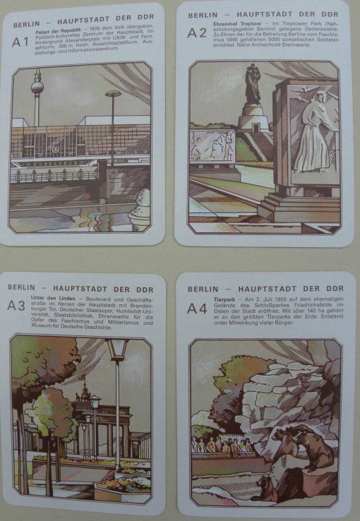 DDR Quartettspiel Von der Ostsee zum Thüringer Wald