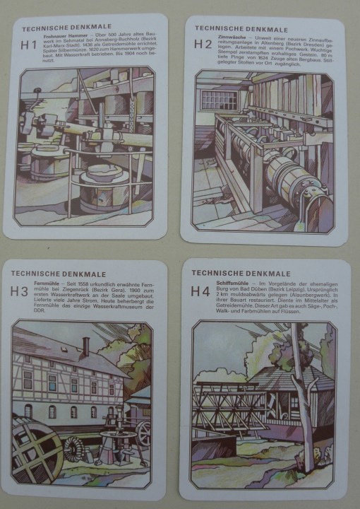 DDR Quartettspiel Von der Ostsee zum Thüringer Wald