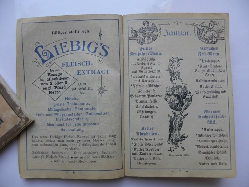 Liebig Haushaltungs-Kalender 1893