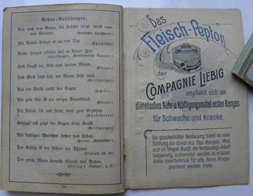 Liebig Haushaltungs-Kalender 1893